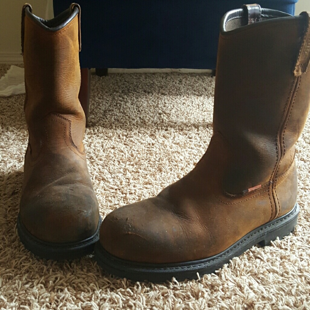 Red wings steel toe boot